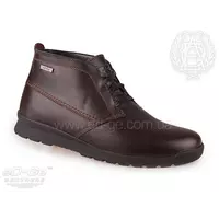 Мужские кожаные ботинки Taison коричневые мех
