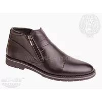Мужские зимние кожаные ботинки Гром-2 черный